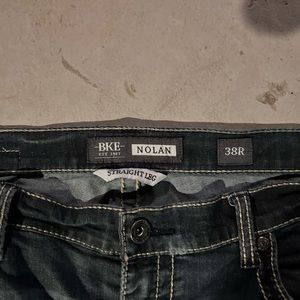BKE DENIM JEANS: NOLAN, STRAIGHT LEG, SIZE 38R
